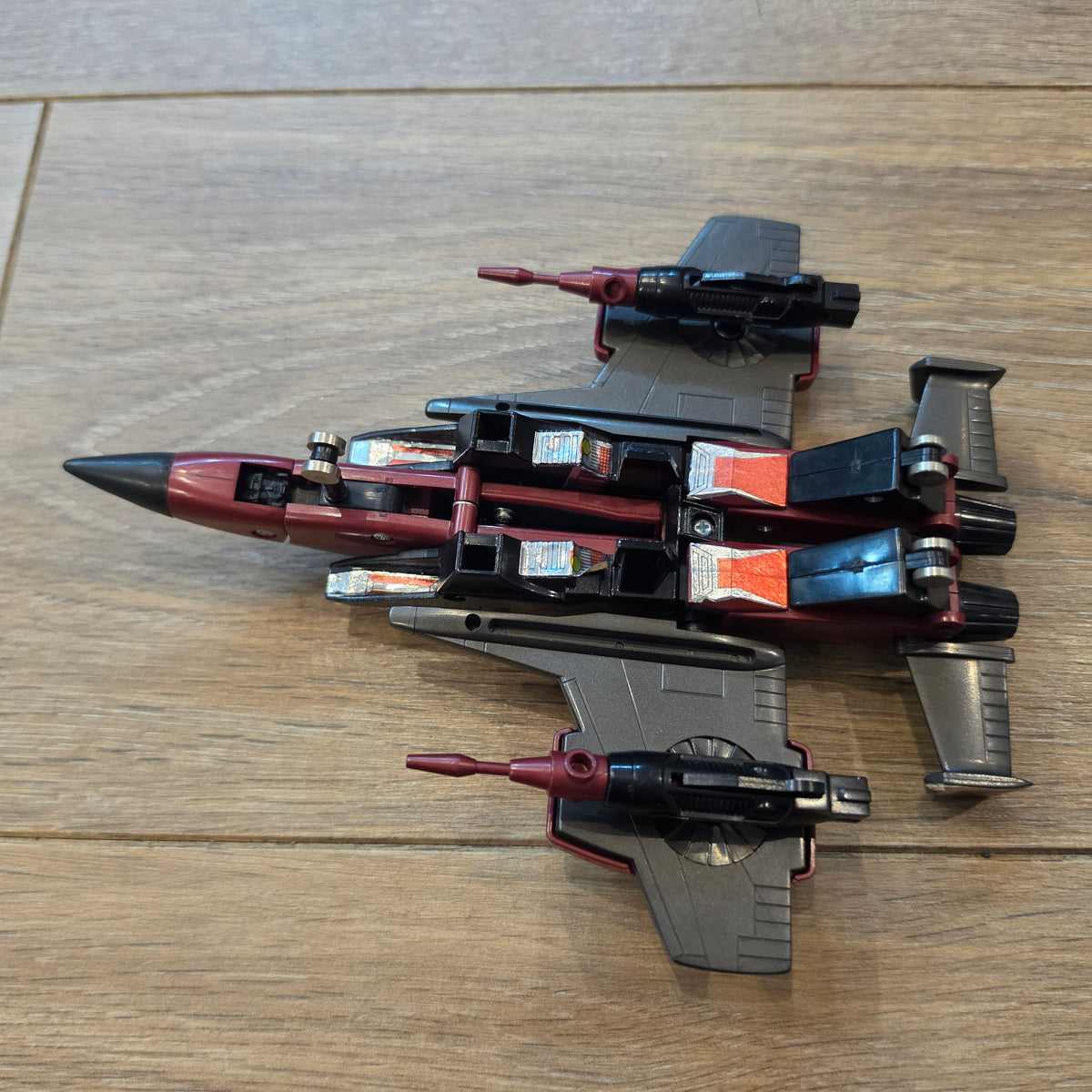 TRANSFORMERS G1 Vintage Action Figure - THRUST Decepticon Jet Original Near Complete Loose 1980s