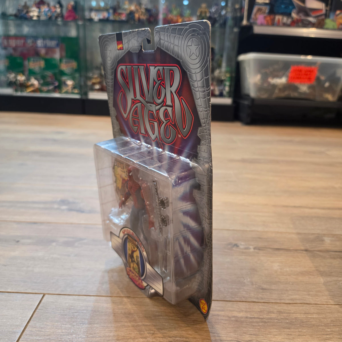 MARVEL TOYBIZ Vintage Action Figure - SILVER AGE SPIDER-MAN Original Carded Sealed 1990s