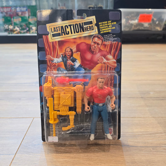 LAST ACTION HERO Vintage Action Figure - HEAT PACKIN JACK SLATER Original Carded Sealed 1990s