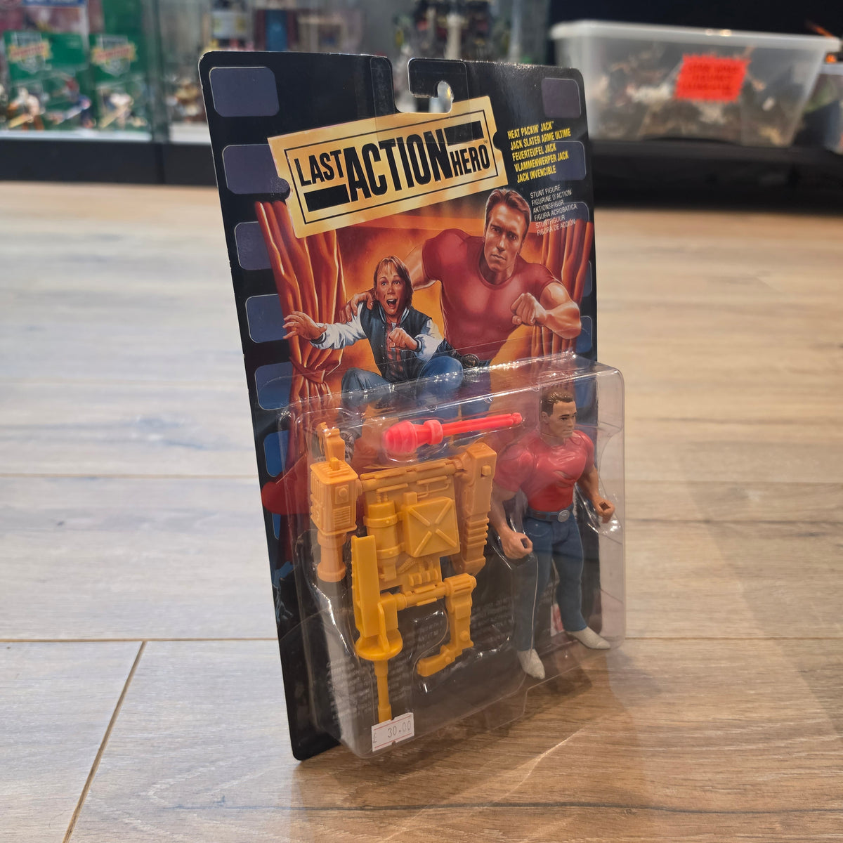 LAST ACTION HERO Vintage Action Figure - HEAT PACKIN JACK SLATER Original Carded Sealed 1990s