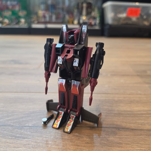 TRANSFORMERS G1 Vintage Action Figure - THRUST Decepticon Jet Original Near Complete Loose 1980s
